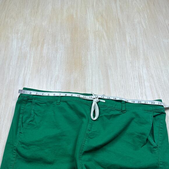Torrid Green Stretch Casual Shorts 4X Plus Elastic Waist Pockets Tie Front - Picture 8 of 15